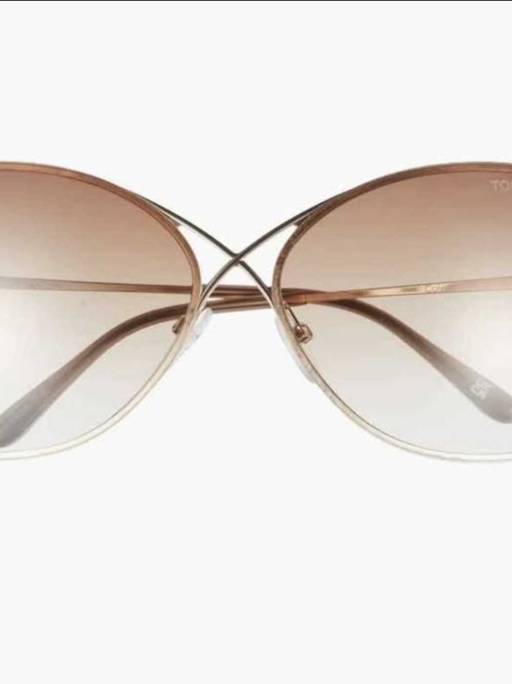 Tom Ford Nickie TF842 28F Gold Butterfly Sunglasses Frames